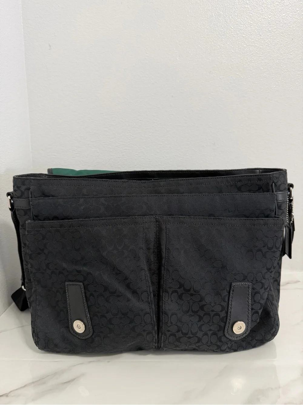 Coach black signature
